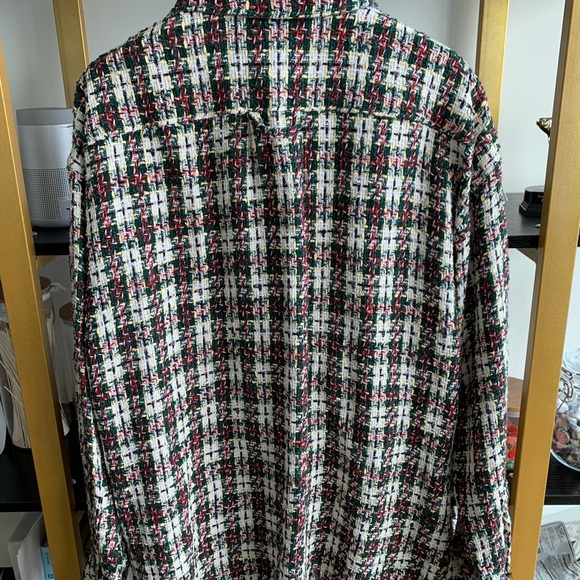 Faith Connexion Tweed Oversized Shirt Size S - Picture 3 of 7